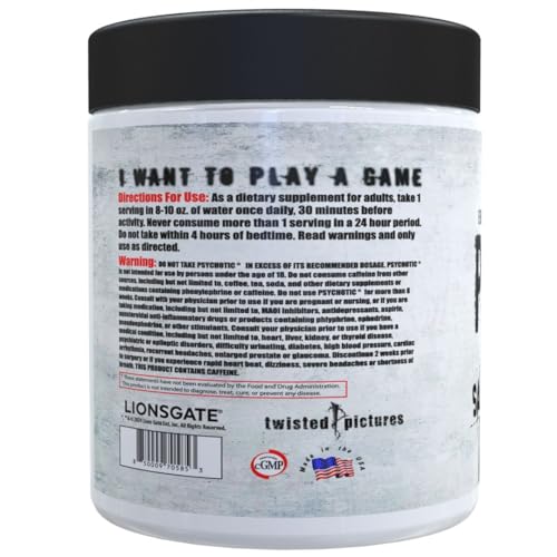 Image of Insane Labz Psychotic Saw, High Stim Pre Workout Powder with OxyGold­ and AMPiberry,Extreme Lasting Energy with Teacrine,Focus with CognitIQ and Endurance (60 Servings, Watermelon)
