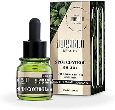 Ayesha Omar Spot Control Acne Serum for pacifying redness and calming inflammation skin care for men and women