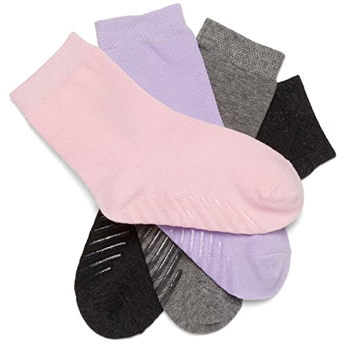 Gripjoy Toddler Socks with Grippers, Non-Slip for Kids, Enhanced Stability, Comfortable Cotton - 4 Pairs2