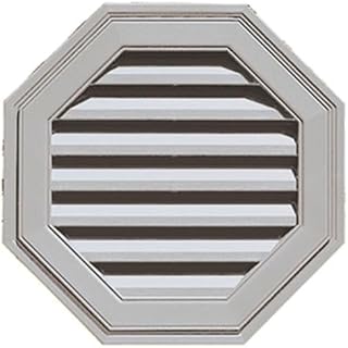 Octagon Vinyl Gable Vents - 22in. (016 Light Gray)