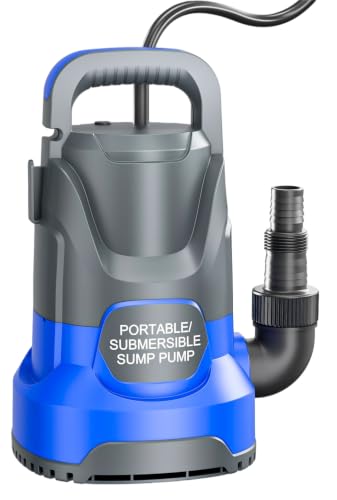 Image of Sump Pump 1HP 4000GPH Electric Thermoplastic Submersible Water Pump