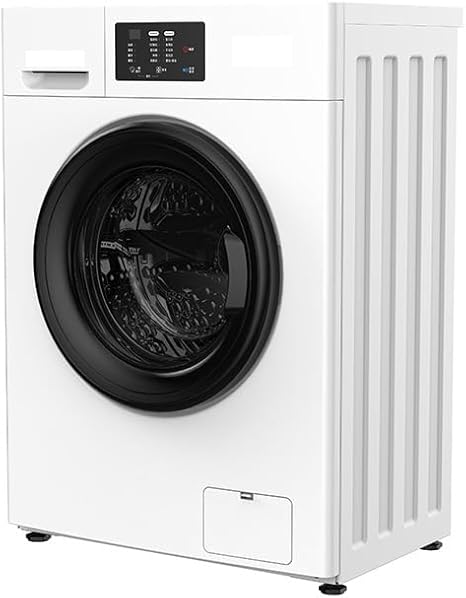 24" Washer and Dryer Combo Washing Machine Steam Care, Overnight Dry, No Shaking Front Load Full-Automatic Machine, Dorm White
