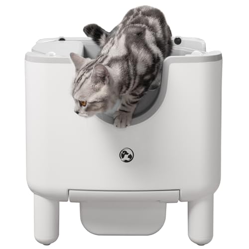 F6 Open-Top Automatic Cat Litter Box Self-Cleaning, Easy to Maintain, with Integrated Safety Protection and Odor Removal (Trash Bags Included) - image 7