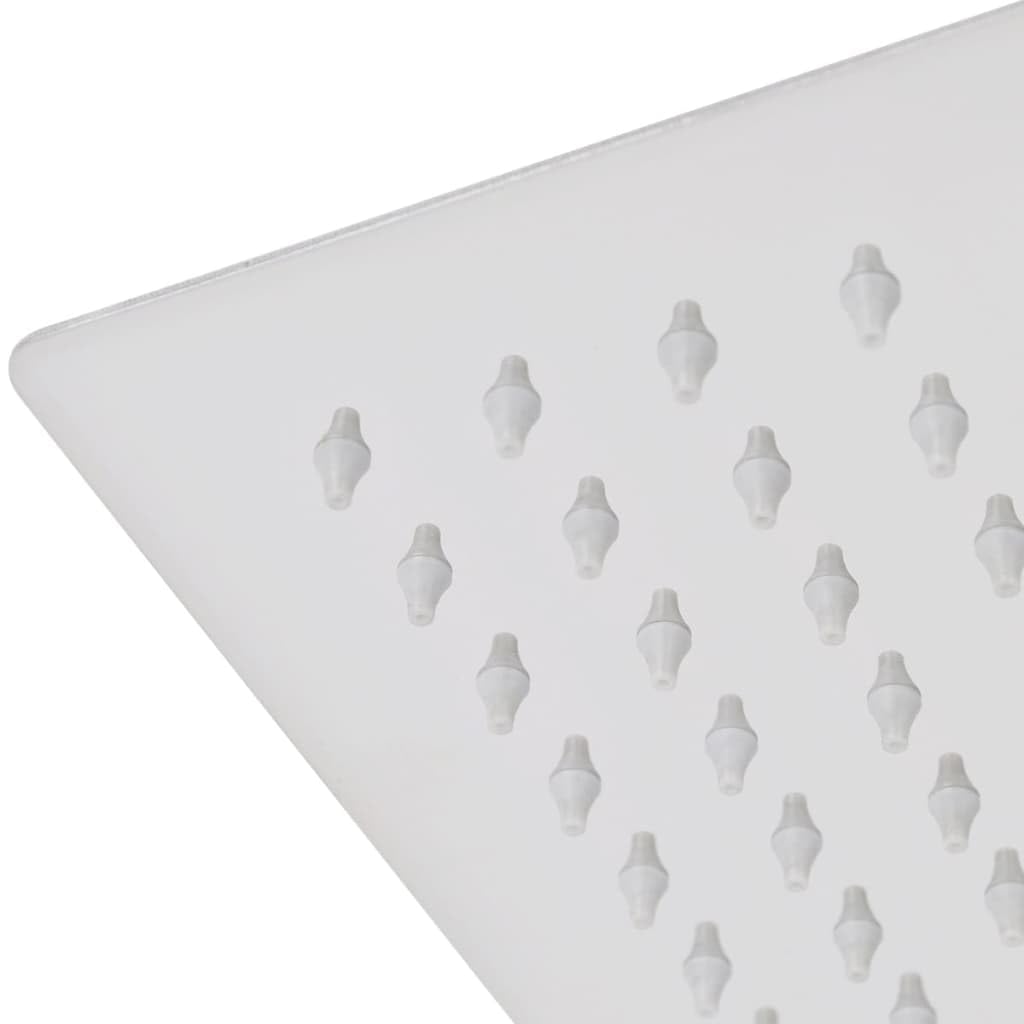 vidaXL Duschkopf Edelstahl 50x50cm Quadrat Kopfbrause Regendusche Brausekopf