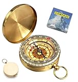 Portable Wasserdicht Kompass mit Leuchtziffern,wasserdichte Wanderung Navigation Kompass, Sprungdeckel Compass für Wandern, Camping und Andere Outdoor Aktivitäten im Freien