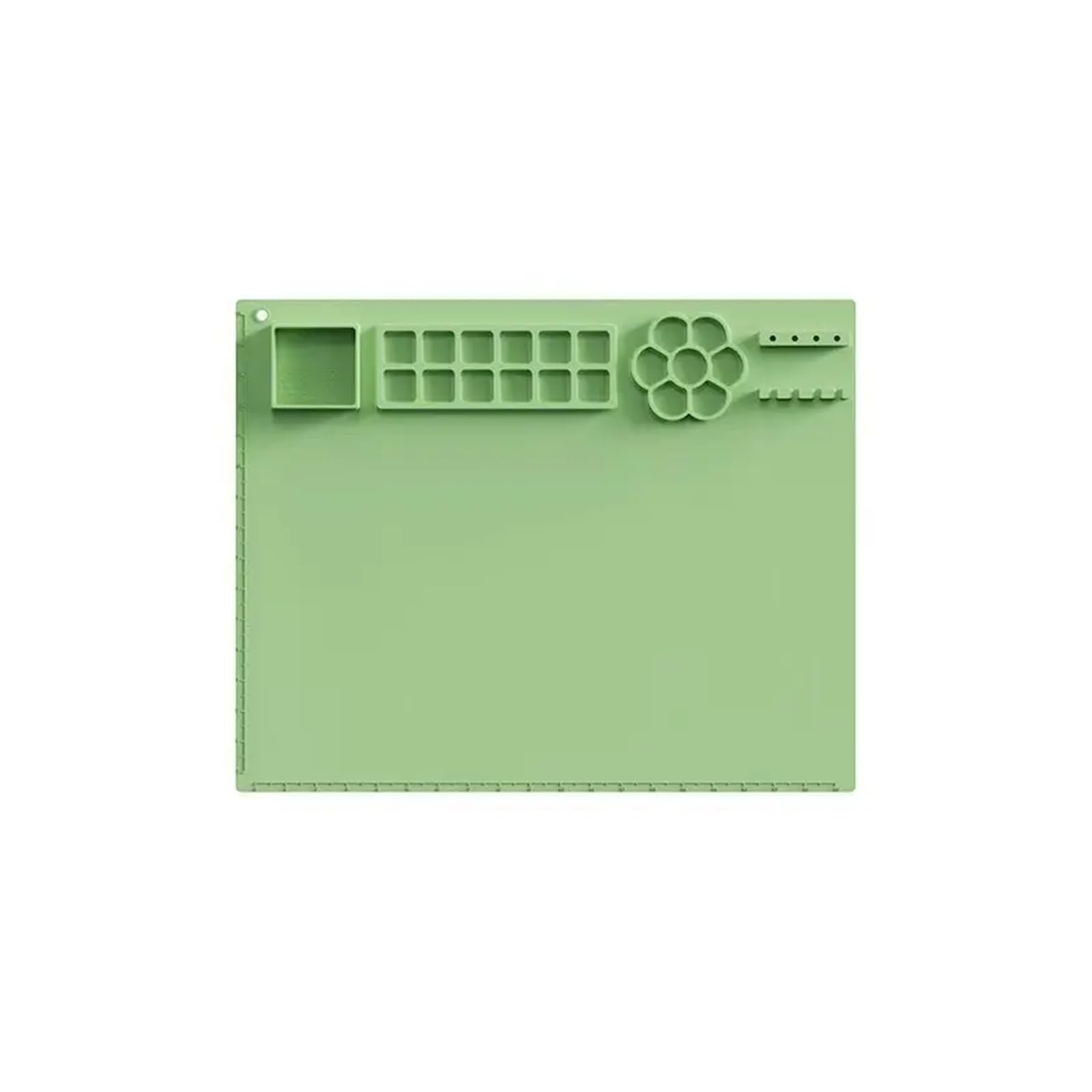 Sdiuakbv Green Painting Mat Silicone Painting Mat Silicone Painting Pad Diy Rectangle Graffiti Mat Art Oil Washable For Drawing