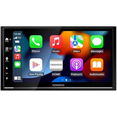 KENWOOD DMX7709S 6.8-Inch Capacitive Touch Screen, Car Stereo, CarPlay and Android Auto, Bluetooth, AM/FM Radio, MP3 Player, USB Port, Double DIN, 13-Band EQ, SiriusXM Cover