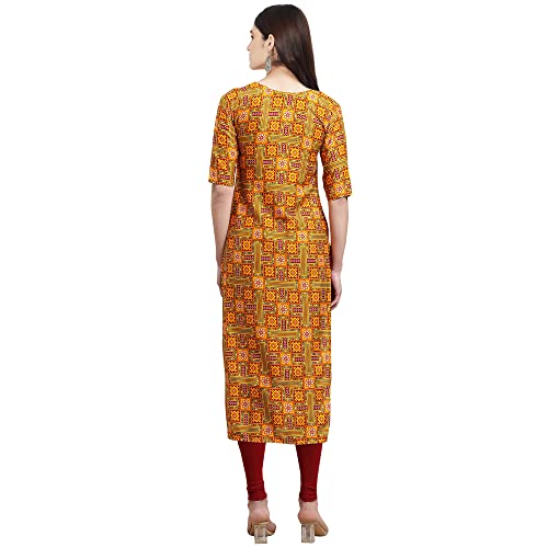 Image of Pinkmint Women's Crepe Digital Print Straight Kurta