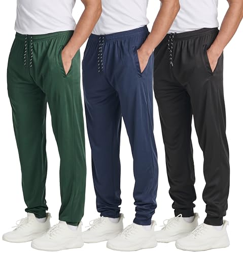 Real Essentials 3 Pack: Men's Tech Mesh Active Athletic Casual Jo...