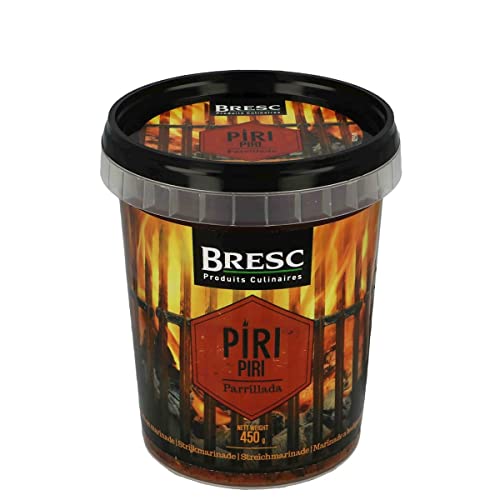 Bresc Piri Piri - 1x 450g - vegane Streich-Marinade, pikant-würziger Geschmack, authentische portugiesische Küche, für Fisch-, Fleisch- und Gemüse-Gerichte Cover