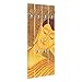 Produktbild Bilderwelten Wandgarderobe Holz - Shanghai Buddha Garderobenpaneel + Haken Chrom, 100x40 cm