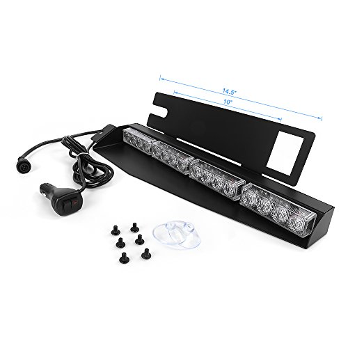 image for FANTASTIC-TRADING 32LED 32W LED Lightbar Visor Light Windshield Emerge