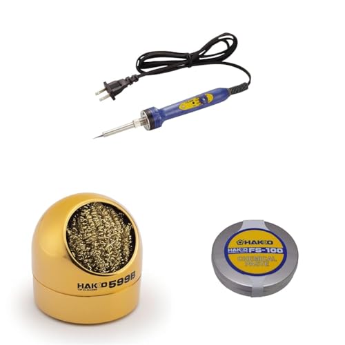 【セット買い】白光(HAKKO) ダイヤル式温度制御はんだこて FX600-02 + こて先クリーナー クリーニングワイヤータイプ 599B-01 + こて先ポリッシャー ケミカルペースト FS100-01