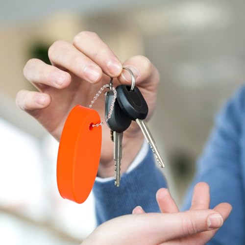 Image of Floating Keychain for Boat Keys, 4 Pack Waterproof Bright Color Key Rings Pendant for Fishing Surfing Sailing Kayak