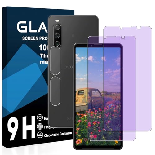 �y2���u���[���C�g�J�b�g+2�������Y�t�B�����z Xperia 10 IV �K���X�t�B���� ���Y���ɎqAGC�f�� SO-52C / SOG07 �ی�t�B���� �y �ڂ̔��y�� �ڂɗD���� �u���[���C�g�J�b�g �d�x9H ���Y���ɎqAGC�f�� �C�A�[�� ��U�h�~