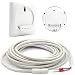 Beok TGR87WIFI-EP Termostatos habitación programables, Funciona con Google Home y Amazon Alexa,...