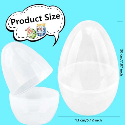 50% Off 18-Pack Jumbo Easter Eggs for Egg Hunt Party Supplies
