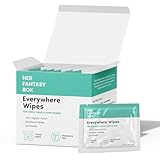 Her Fantasy Box | Everywhere Wipes – 100% Organic Cotton, Gentle & Refreshing, pH-Balanced, Fragrance-Free, Plant-Powered for Body, Face & Intimate Areas, Ideal for Sensitive Skin - 1 Pack, 15 Wipes