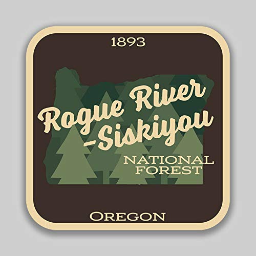 Rogue River Siskiyou National Forest Explore Wanderlust Camping Vinyl Decal Sticker Car Waterproof Car Decal Bumper Sticker 5"