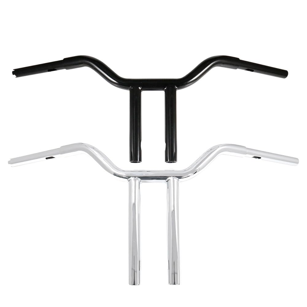 Motorcycle handlebar risers Kierownice motocyklowe Retro 12'' 14'' Rise Pullback T-bary 1'' Uchwyty do Dyna Electra Glide Sportster Touring Road King(25mm Chrome 12inch)