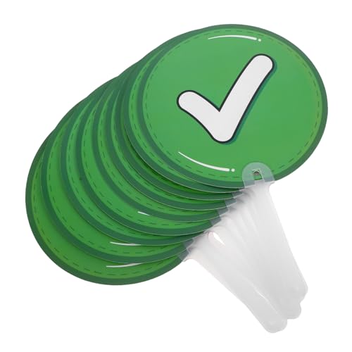 UPKOCH 10pcs Classroom Engagement Paddles Double-Sided Student Feedback Signs for Interactive Learning Promote Active Participation Suitable for All Ages for Educational Use