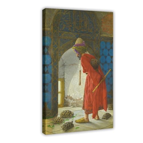 Dresseur de tortue de Osman Hamdi Bey déco salon et bureau en toile