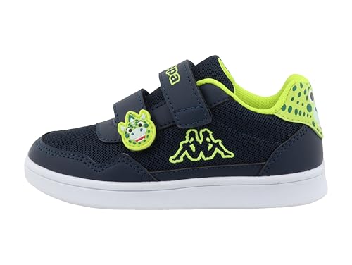 Supremo - Kappa Baskets pour garçon 95k0153003, Bleu Marine, 35 EU