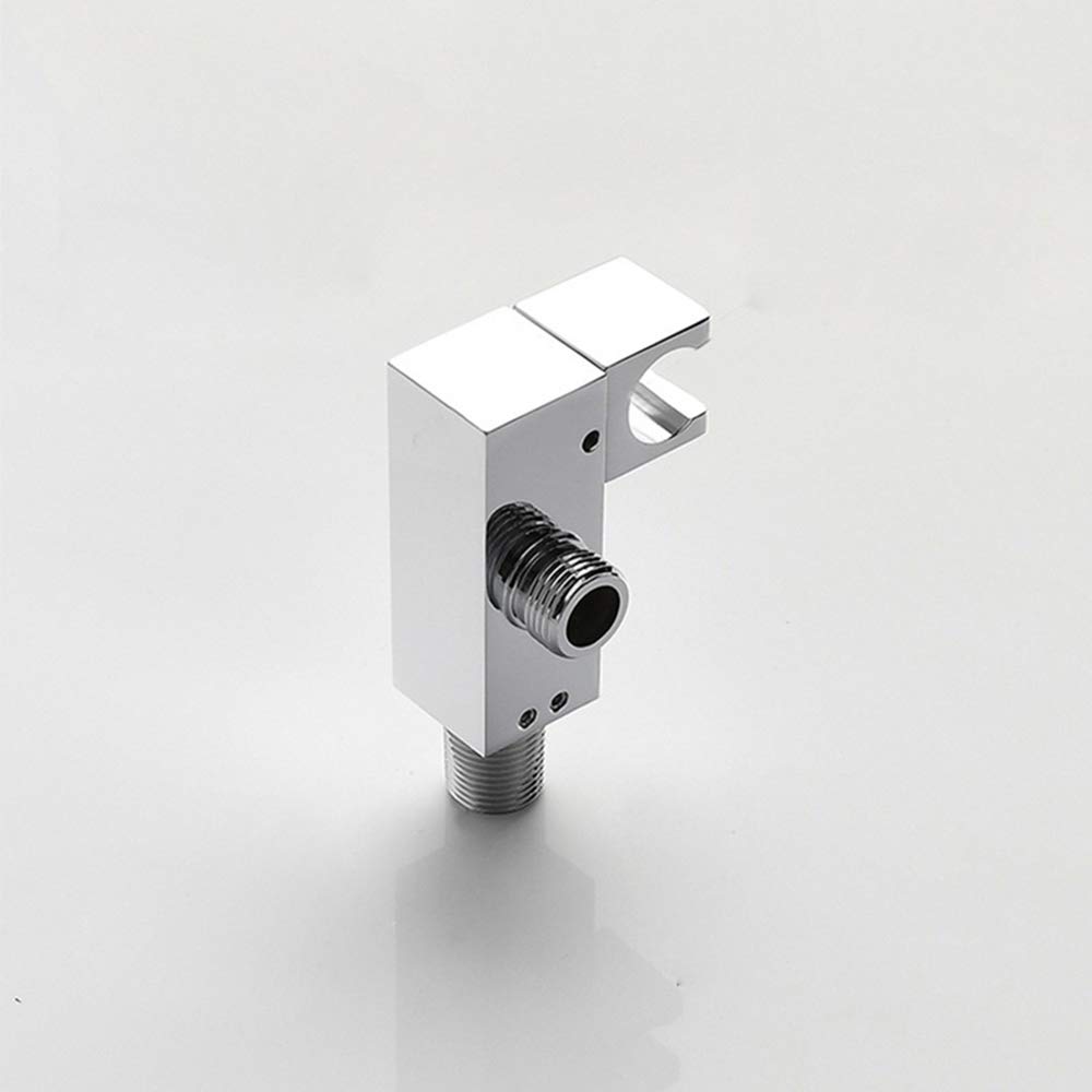 Spruzzatore per bidet con doccetta singola in ottone freddo, portatile, per doccia, doccia, bidet, rubinetto per l'igiene personale, nero (cromato