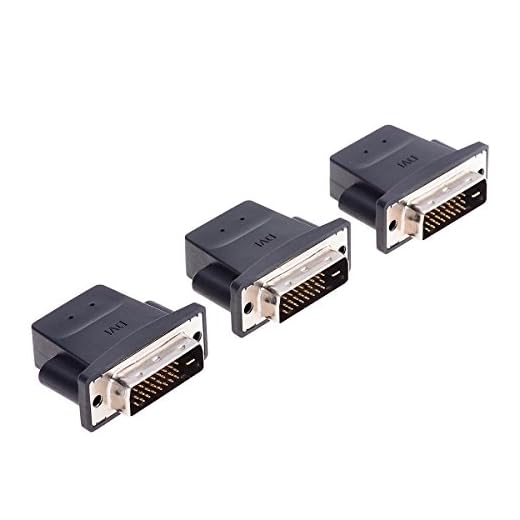 FREEGENE DVI Headless Dummy Plug Graphics Card Display GPU Detection Monitor DVI-D Emulator 4K 60Hz, 3 Pack