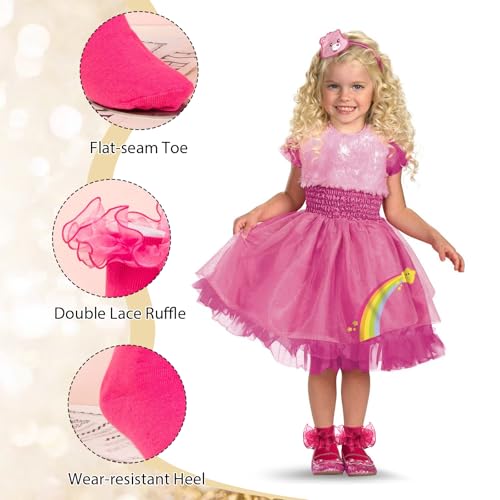 Girls Ruffle Socks Toddler Girl Frilly Dress Socks Double Lace Big Ruffles Fold Over Church Fancy Sock for Baby Kids2