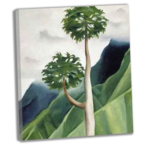 Tableaux de salon Papayer Georgia O'Keeffe avec décoration murale encadrée