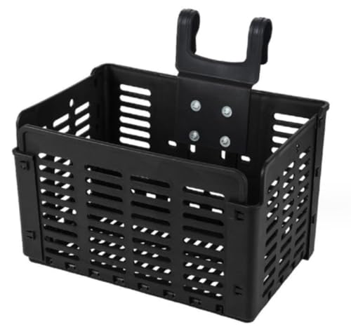 Jiixzao 自転車バスケット 折りたたみ プラスチック製 フロントバスケット ハンギングバスケット 自転車アクセサリー 大容量