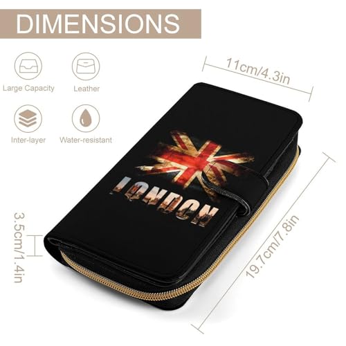 British Flag UK Big Ben London Women's Wallets Leather Fold Clutch Wallet Credit Card Holder Ladies Travel Purse2