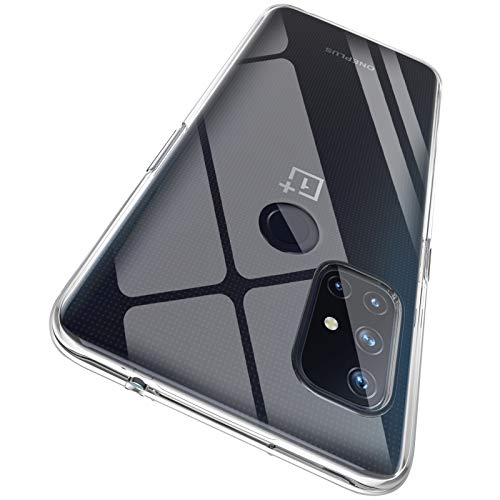 ORNARTO Funda para OnePlus Nord N10 5G, Transparente Delgada Silicona Flexible Ajuste Proteger Caso Absorción de Golpes Parachoques Protective Carcasa para OnePlus Nord N10 5G(2020) 6,49