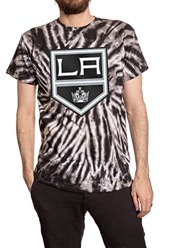 Calhoun NHL Surf & Skate Mens Spiral Tie Dye T-Shirt – The Sunset Collection (LA Kings, Large)