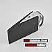 JQK Heavy Duty Door Stopper Rubber Wedge, 304 Stainless Steel Security Door Stops Works On All Floor Types, Brushed(4 Pack), DSB6-BN-P4