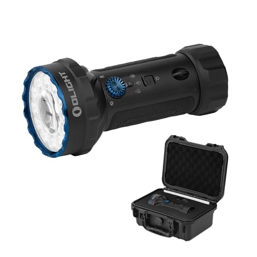 OLIGHT Marauder Mini 2 Lampe Torche LED Ultra Puissante 10000 Lumens 800 Metres Rechargeable USB de Flashlight Poche Tactique Powerful IPX8 Waterproof pour...