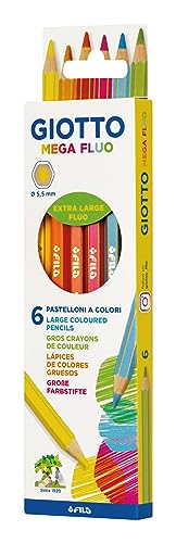 Lápices de colores Giotto Mega 5.5 mm, 6 unidades miniatura 2