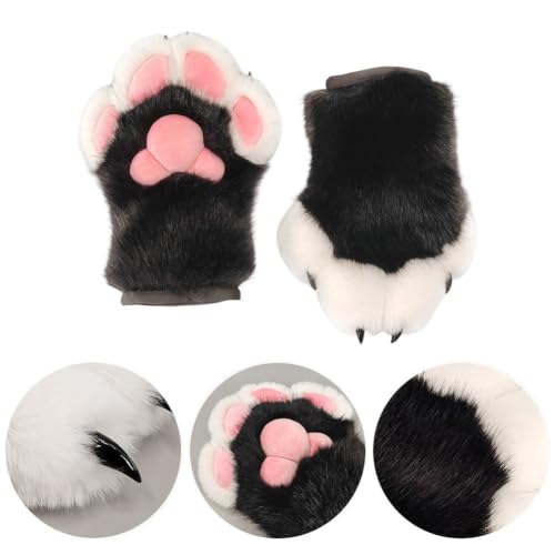 Guantes de pata de gato Hrippy el accesorio de felpa que soluciona tu disfraz rápido de adulto 8