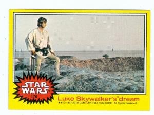Star Wars card #176 1977 Topps Luke Skywalkers dream