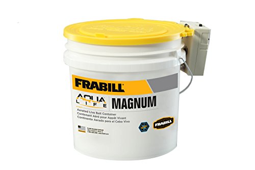 Frabill MIN-O2-LIFE Aerated Bait Bucket, 4.25-Gallon with Aerator, Multi, Model:14071 by FRABILL - Used condition - US$37.61