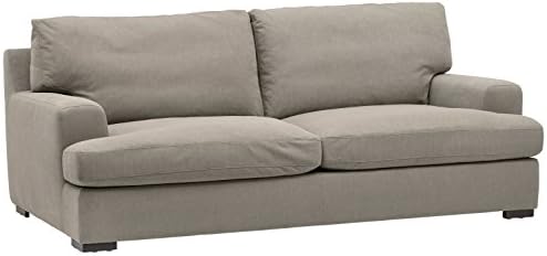 Amazon Brand – Stone & Beam Lauren Down-Filled Oversized Sofa Couch, 89"W, Slate
