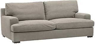 Stone & Beam Lauren Down-Filled Oversized Sofa Couch with Hardwood Frame, 89"W, Slate