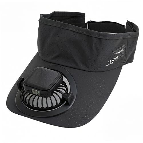Chapeau ventilateur solaire rechargeable respirant kaki plein air