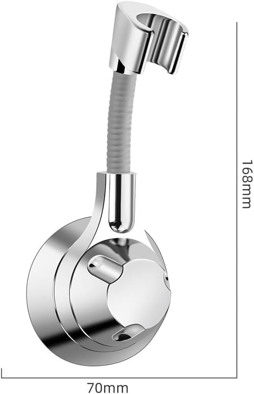 Adjustable Shower Head Holder Suction Cup Handheld Shower Head Bracket Bidet Sprayer Holder for Toilet Handheld Showerhead High Pressure Hand Held Shower Heads Diaper Sprayer Head Showerheads