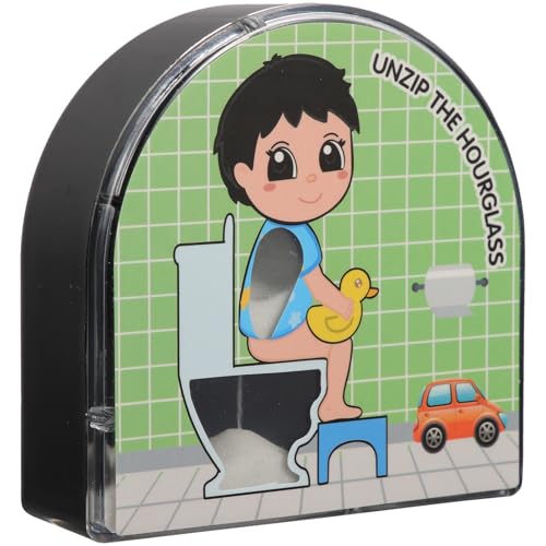 Healifty Reloj de Arena para Baño 5 Minutos para Temporizador Silencioso Decoración Baño Colorido Utensilio Cocina Complementar Hogar