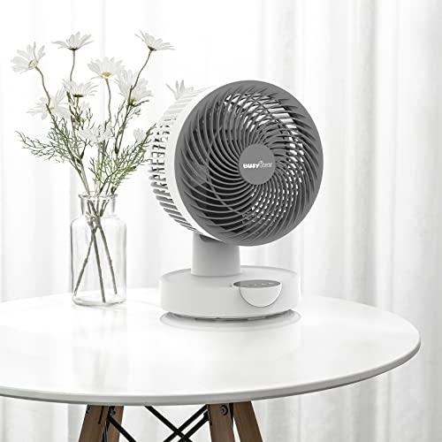 Busypiggy Air Circulator Fan - 8 Inch Small Desk Fan, Quiet Oscillating Fan, Personal Fan With Timer, With Remote Control Function And 3 Speeds Suitable For Bedroom, Home, Office #TOP7