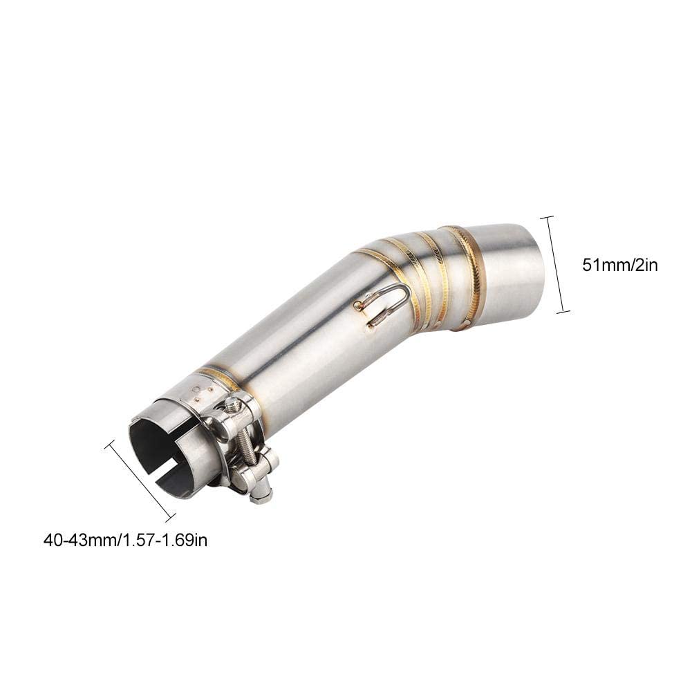 Adattatore Scarico Moto, Moto Collettori di Scarico, Connettore di scarico per moto, per motocicli NC700S NC750X NC750S NC700X 2012-2017, Tubo di Collegamento per Moto di Scarico Modificato