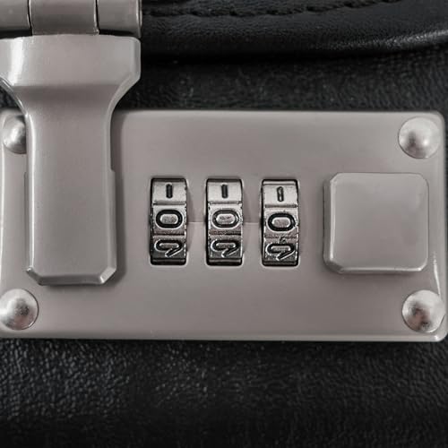 ALASSIO 92301 - Pilotenkoffer Silvana, aus Lederimitat, ca. 48 x 39,5 x 23 cm, schwarz