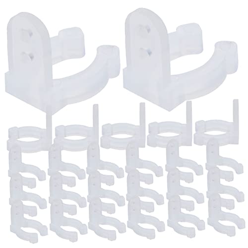 IWOWHERO 30Pcs LED Rope Light Clips Mounting Holders for Neon Strip Lights Easy Installation for Outdoor Event Decoration Clips